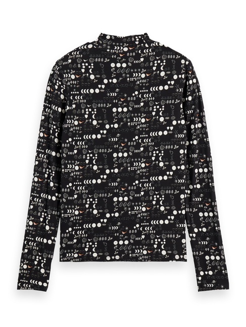 Фото ракурс 6 - Жіноча чорна водолазка SCOTCH & SODA артикул U9B00884T U022 FW2025