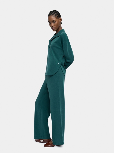 Женские зеленые штаны Parfois артикул 239502 _GN FW2025 Фото ракурс 4 - Женские зеленые штаны Parfois артикул 239502 _GN FW2025