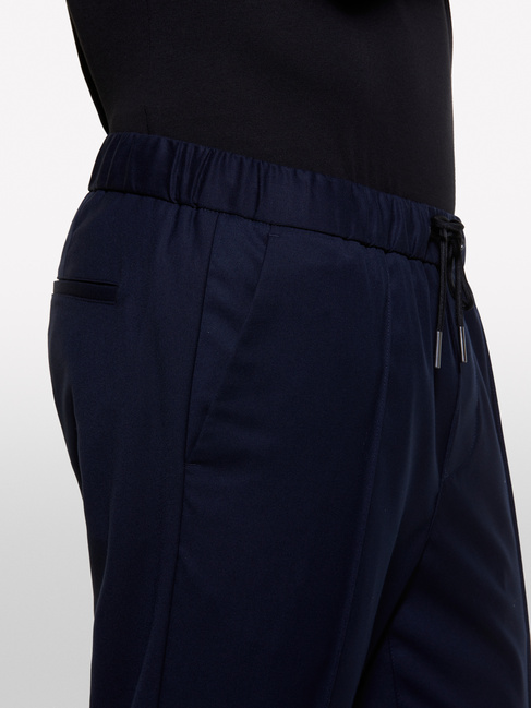 Фото ракурс 3 - Мужские синие штаны Benetton артикул 44UPSF04G 06U 24A