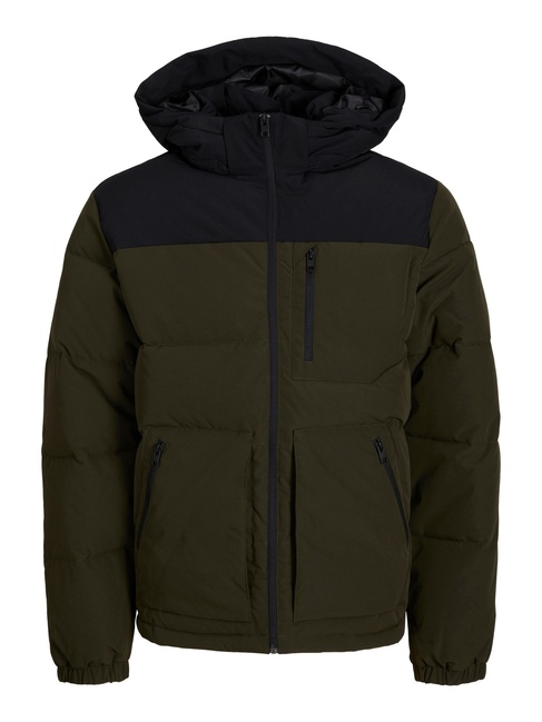 Фото ракурс 3 - Чоловіча хакі куртка Jack & Jones  артикул 12258416 Rosin FW2024