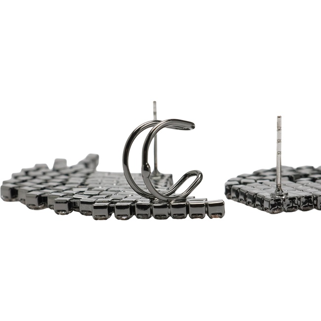 Фото ракурс 3 - Женские серебряные серьги Parfois артикул 242707 _SV FW2025