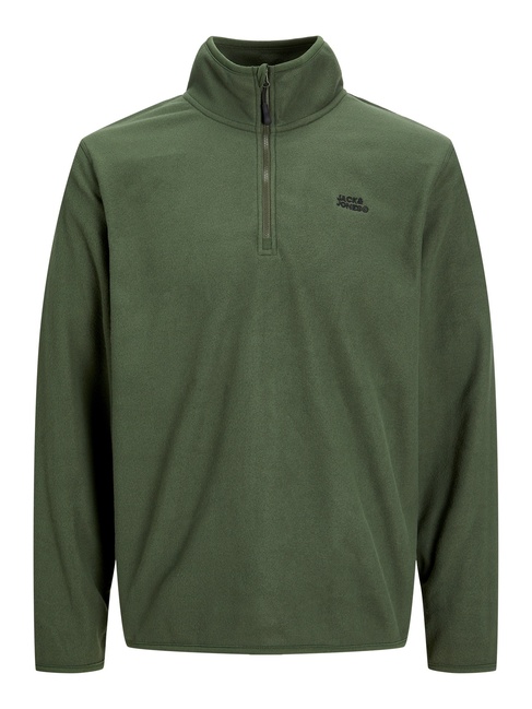 Фото ракурс 3 - Мужское зелёное худи Jack & Jones артикул 12258490 Kombu Green FW2024