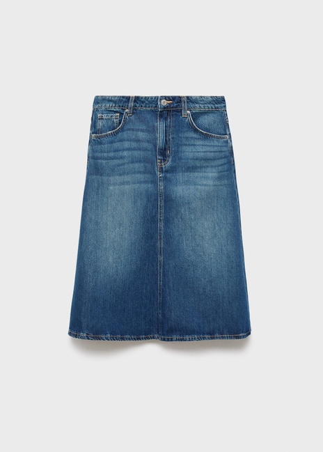 Жіноча синя спiдниця Mango артикул 17065814 TO 1 season Фото ракурс 3 - Жіноча синя спiдниця Mango артикул 17065814 TO 1 season