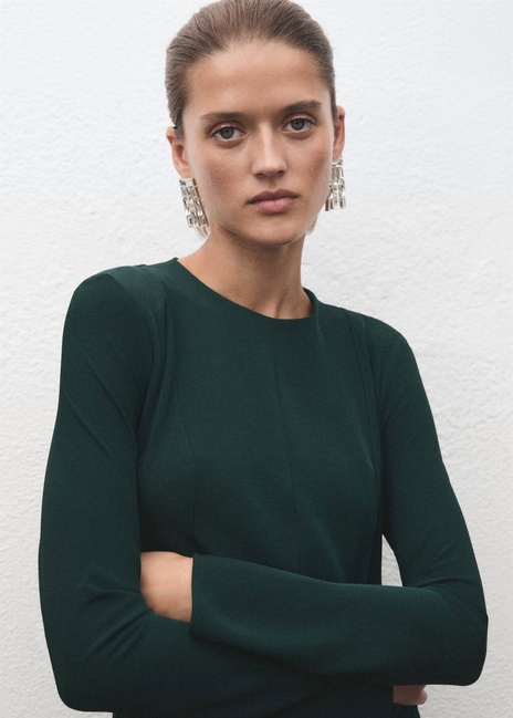 Фото ракурс 4 - Женское зеленое платье Mango артикул 17029119 43 1 season