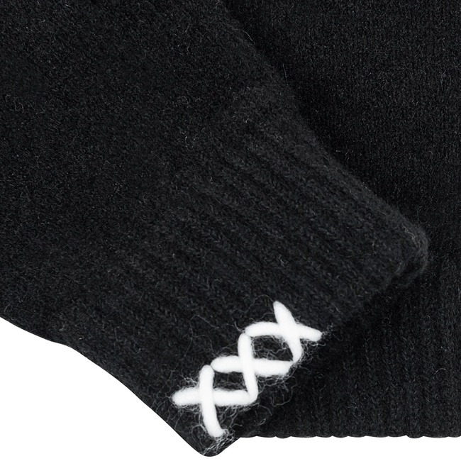 Фото ракурс 2 - Унісекс чорні рукавиці SCOTCH & SODA артикул SSM5-2294 001 FW2025