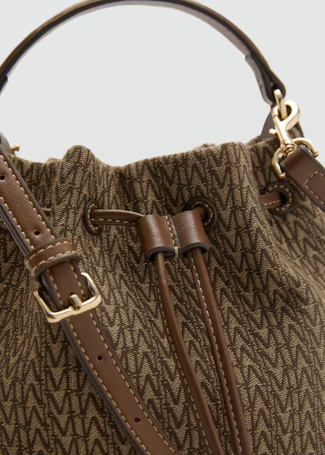 Женская коричневая сумка Mango артикул 17072538 32 1 season Фото ракурс 4 - Женская коричневая сумка Mango артикул 17072538 32 1 season