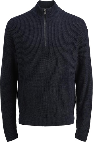Фото ракурс 1 - Мужской синий джемпер Jack & Jones артикул 12278959 Sky Captain FW2025
