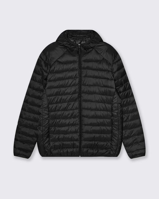 Мужская черная куртка Piazza Italia артикул 65607 Black FW2025 Фото ракурс 3 - Мужская черная куртка Piazza Italia артикул 65607 Black FW2025