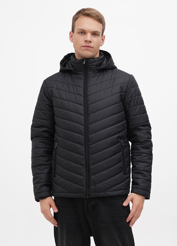 Фото ракурс 1 - Мужская чёрная куртка EQUILIBRI артикул M NV Jacket Luc Black FW2024