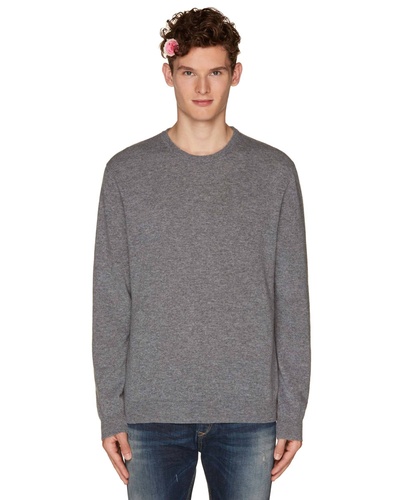 Фото ракурс 1 - Мужской серый свитер Benetton артикул 1002U1G34 507 25A