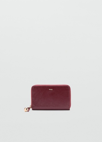 Фото ракурс 2 - Жіночий бордовий гаманець Mango артикул 27051237 78 2 season
