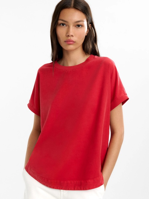 Фото ракурс 1 - Жіноча червона блузка Parfois артикул 237284 _RD FW2025