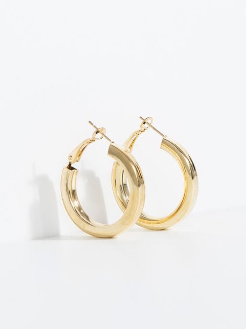 Жіночі золоті сережки Parfois артикул 160190 _GD FW2025 Фото ракурс 1 - Жіночі золоті сережки Parfois артикул 160190 _GD FW2025