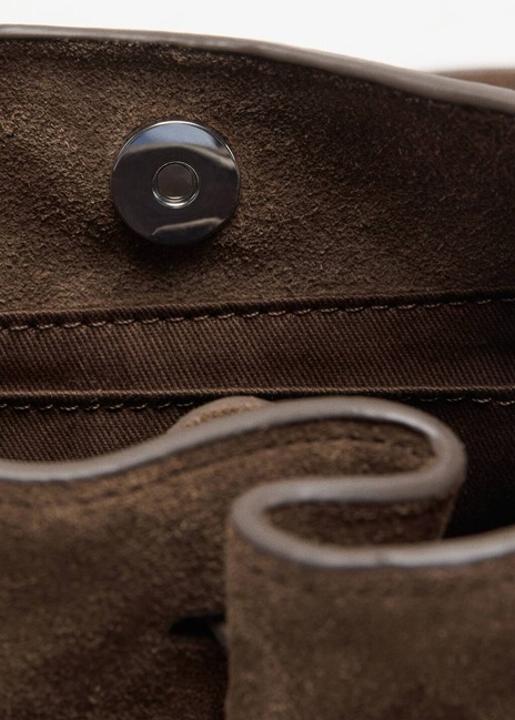 Жіноча коричнева сумка Mango артикул 27031213 30 2 season Фото ракурс 4 - Жіноча коричнева сумка Mango артикул 27031213 30 2 season