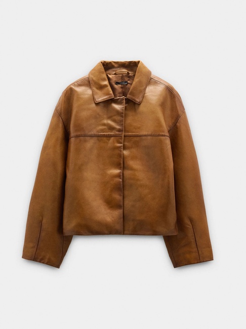 Женский коричневый плащ Parfois артикул 238224 _WK FW2025 Фото ракурс 3 - Женский коричневый плащ Parfois артикул 238224 _WK FW2025