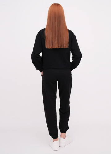 Фото ракурс 2 - Жіночі чорні штани EQUILIBRI артикул W291 041 200 Black FW2025