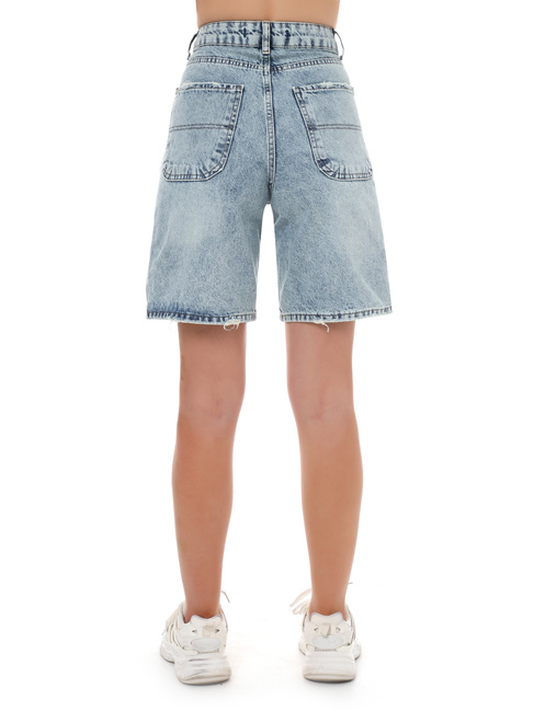 Фото ракурс 2 - Жіночі сині шорти EQUILIBRI артикул W561 003 000 Blue SS2025