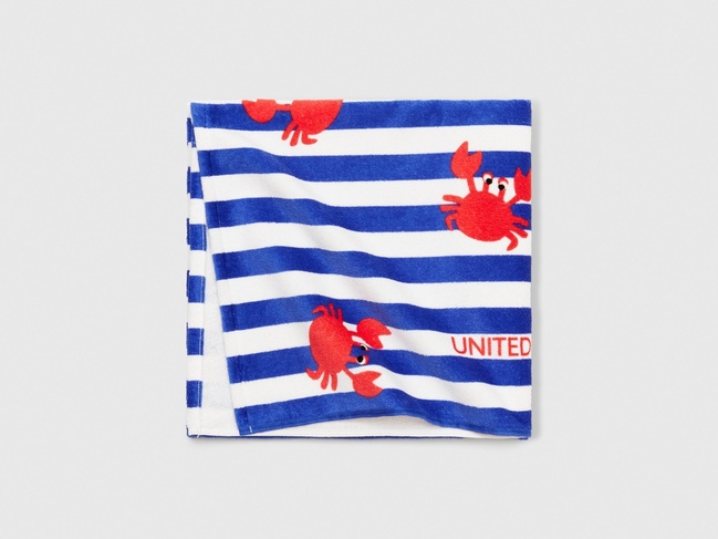 Фото ракурс 2 - Мужской черный полотенце Benetton артикул 60Z30800P 903 25E