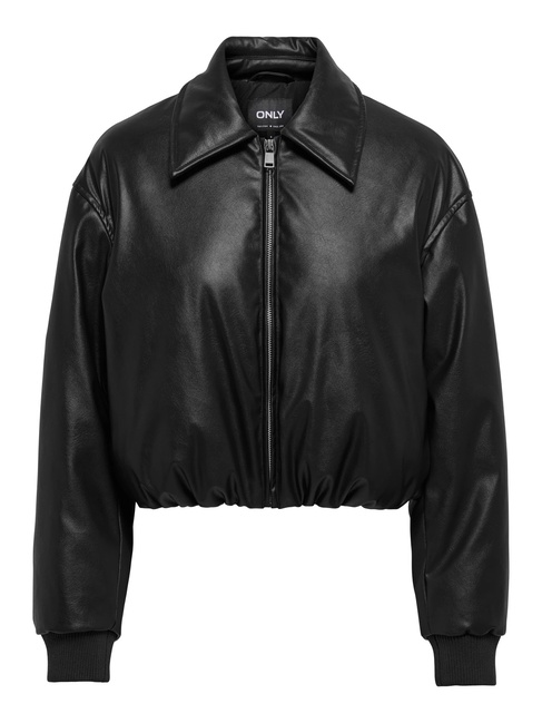 Жіноча чорна куртка Only артикул 15349548 Black FW2025 Фото ракурс 3 - Жіноча чорна куртка Only артикул 15349548 Black FW2025