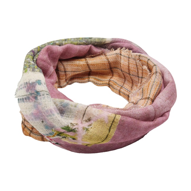 Фото ракурс 5 - Женский розовый шарф Parfois артикул 234334 _PK FW2025