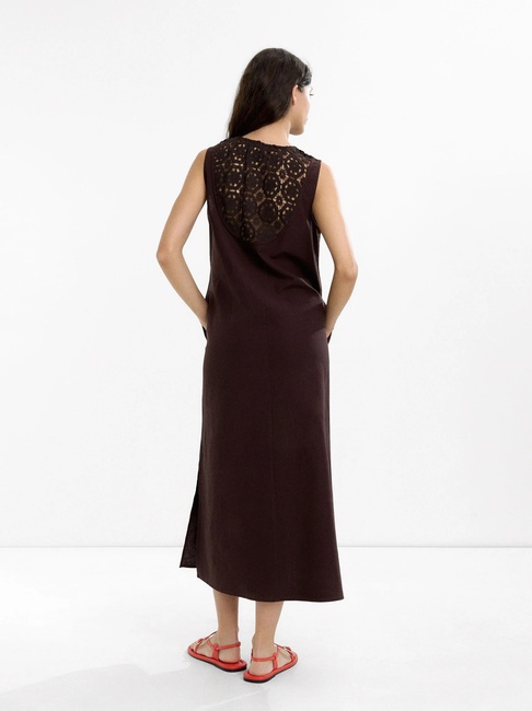 Фото ракурс 2 - Жіноча коричнева сукня Parfois артикул 234610 _BN FW2025