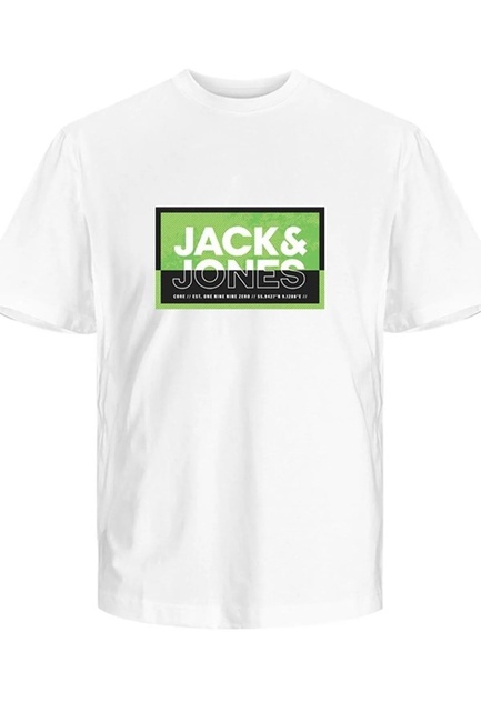 Фото ракурс 1 - Чоловіча біла футболка Jack & Jones артикул 12259908 White FW2024