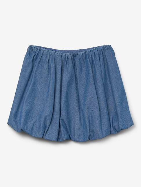 Фото ракурс 3 - Женская синяя юбка Vero Moda артикул 10334201 Medium Blue Denim SS2025