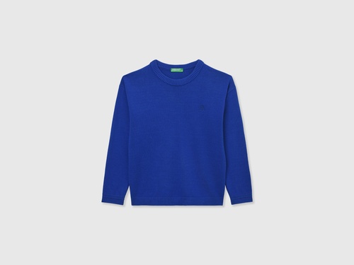 Фото ракурс 1 - Синий свитер Benetton для мальчиков артикул 120YC108S.G 19R 25A