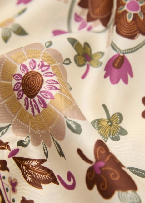 Женский молочный шарф Mango артикул 17031290 05 1 season Фото ракурс 2 - Женский молочный шарф Mango артикул 17031290 05 1 season