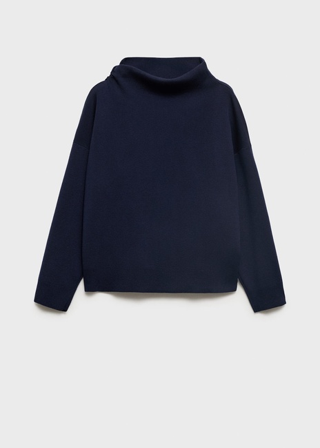 Фото ракурс 3 - Женский синий джемпер Mango артикул 17024107 56 1 season