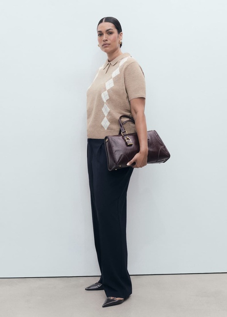 Фото ракурс 6 - Женский коричневый джемпер Mango артикул 17005816 35 1 season