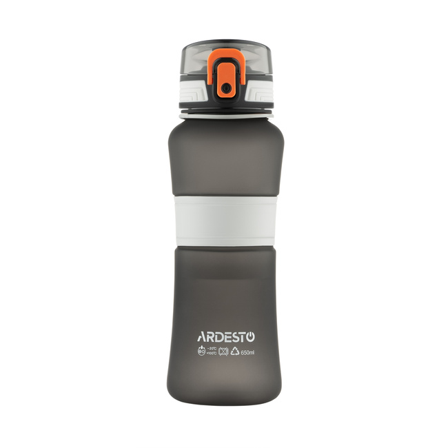 Фото ракурс 3 - Черная бутылка для воды Ardesto артикул AR2265BL No color FW2025