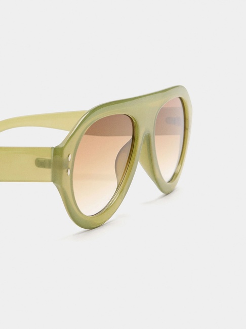 Фото ракурс 3 - Жіночі зелені окуляри Parfois артикул 242659 _KK FW2025