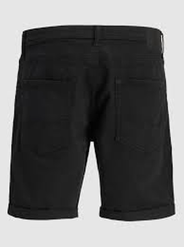 Фото ракурс 2 - Мужские черные шорты Jack & Jones артикул 12274985 Black Sand FW2025