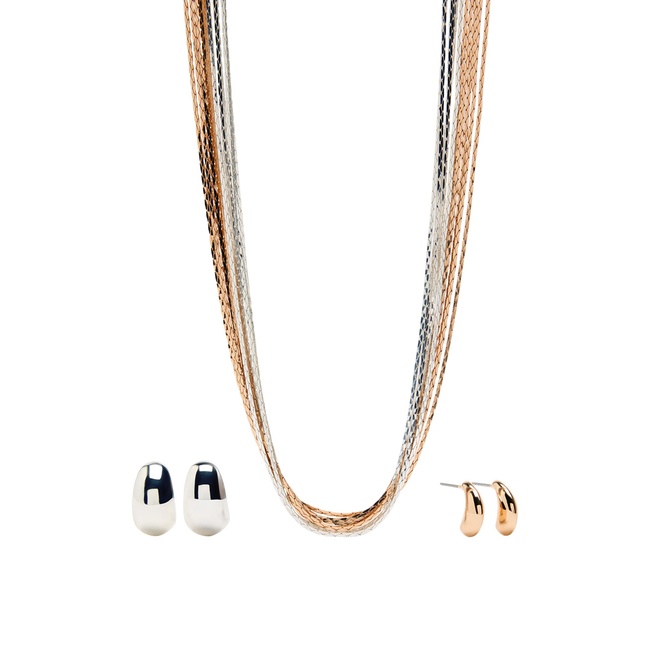 Женское золотое ожерелье Parfois артикул 237538 _MM FW2025 Фото ракурс 1 - Женское золотое ожерелье Parfois артикул 237538 _MM FW2025