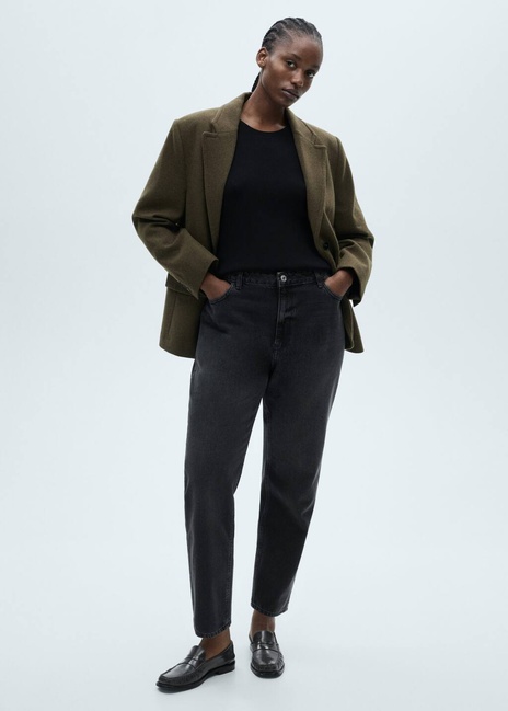 Фото ракурс 5 - Женские черные джинсы Mango артикул 87010255 TN 8 season