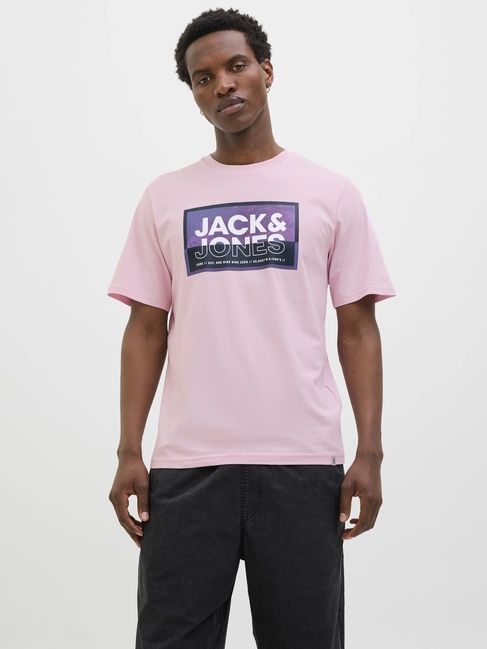 Чоловіча фіолетова футболка Jack & Jones артикул 12283825 Winsome Orchid FW2025 Фото ракурс 1 - Чоловіча фіолетова футболка Jack & Jones артикул 12283825 Winsome Orchid FW2025