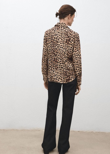 Фото ракурс 2 - Жіноча коричнева сорочка Mango артикул 17054079 30 1 season