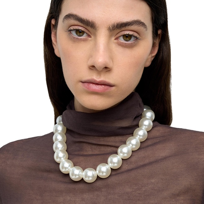 Фото ракурс 4 - Жіноче білe намисто Parfois артикул 239441 _PE FW2025