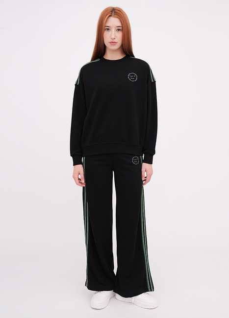 Фото ракурс 1 - Жіночі чорні штани EQUILIBRI артикул W291 044 200 Black FW2025