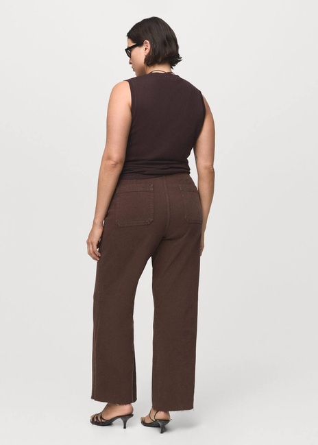 Женские коричневые джинсы Mango артикул 17096349 32 1 season Фото ракурс 6 - Женские коричневые джинсы Mango артикул 17096349 32 1 season