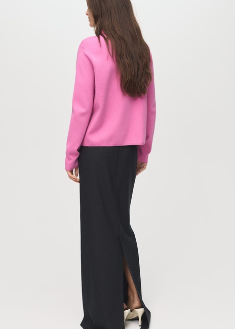Фото ракурс 2 - Женский розовый джемпер Mango артикул 17005811 88 1 season