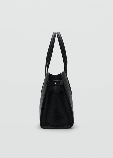 Жіноча чорна сумка Mango артикул 17065815 99 1 season Фото ракурс 3 - Жіноча чорна сумка Mango артикул 17065815 99 1 season