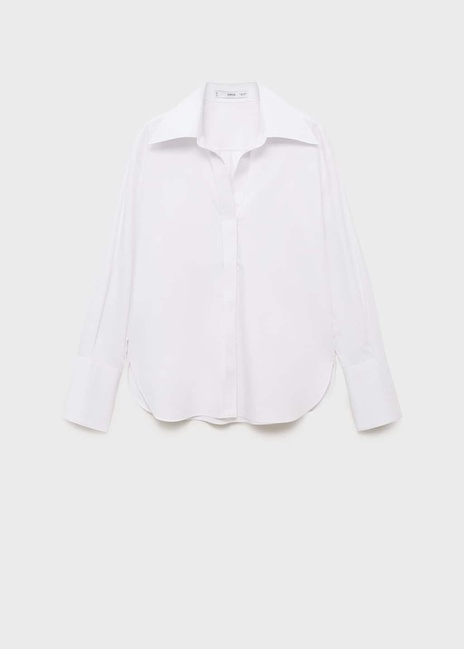 Жіноча молочна сорочка Mango артикул 17024080 02 1 season Фото ракурс 3 - Жіноча молочна сорочка Mango артикул 17024080 02 1 season