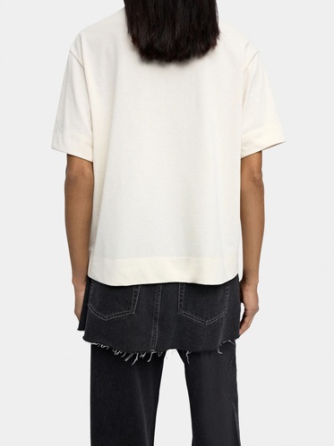 Фото ракурс 2 - Жіноча молочна блузка Parfois артикул 238437 _EC FW2025