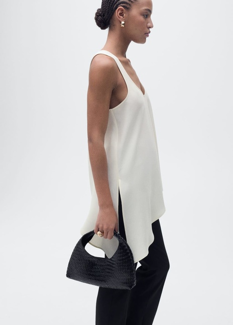 Фото ракурс 3 - Жіночий молочний топ Mango артикул 87095739 05 8 season