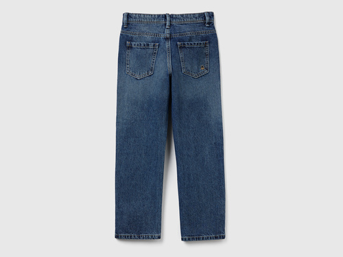 Фото ракурс 2 - Сині джинси Benetton для хлопчиків артикул 4AW7CE021.G 901 25A