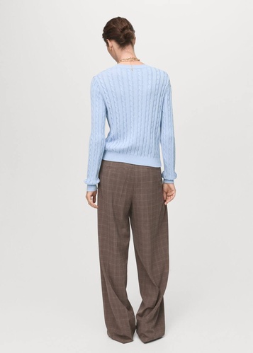 Фото ракурс 2 - Женский голубой джемпер Mango артикул 17005831 50 1 season