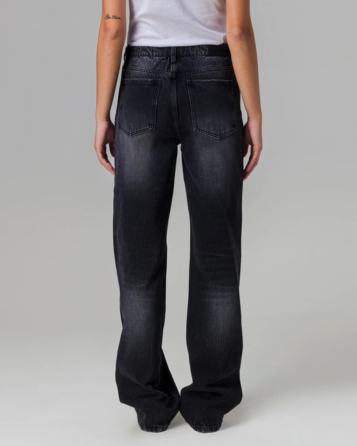 Фото ракурс 2 - Женские черные джинсы Piazza Italia артикул 32118 Black FW2025