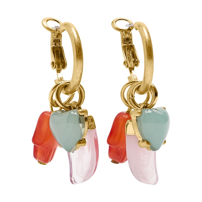 Жіночі золоті сережки Parfois артикул 238732 _HM FW2025 Фото ракурс 1 - Жіночі золоті сережки Parfois артикул 238732 _HM FW2025